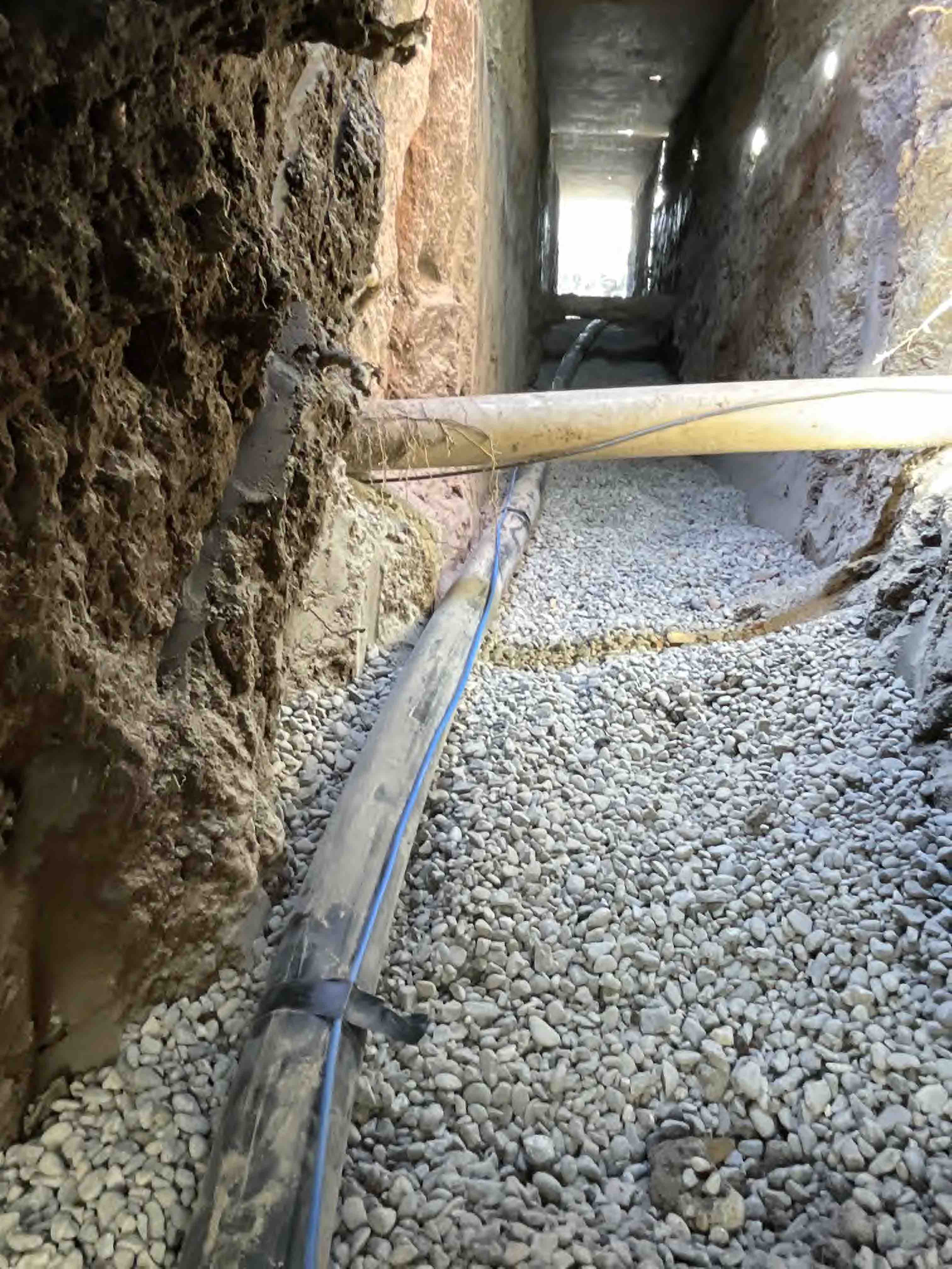 Tunnel and pipe work